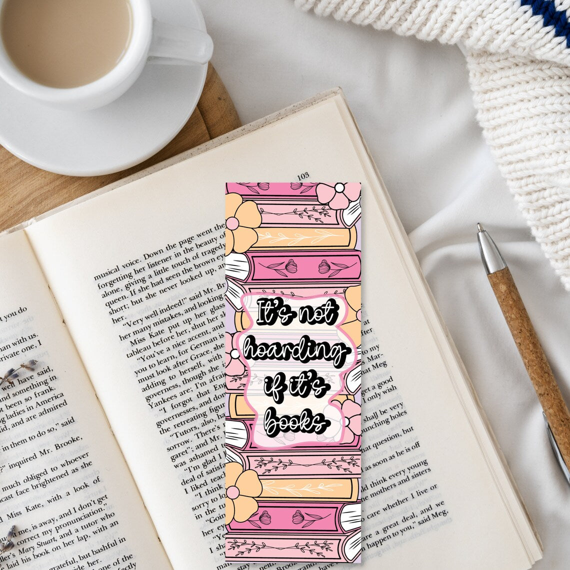 Hoarding Books Bookmark