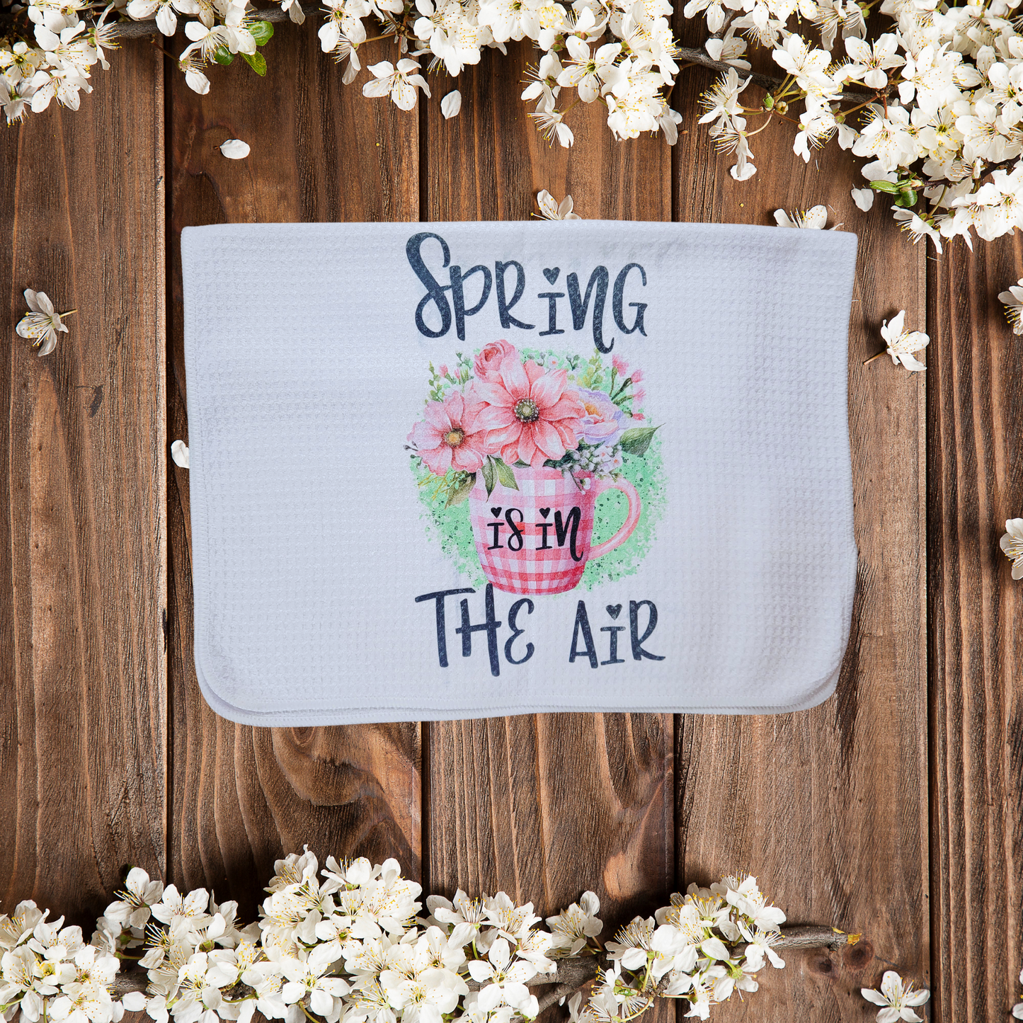 Hello Spring Cup Kitchen Towel