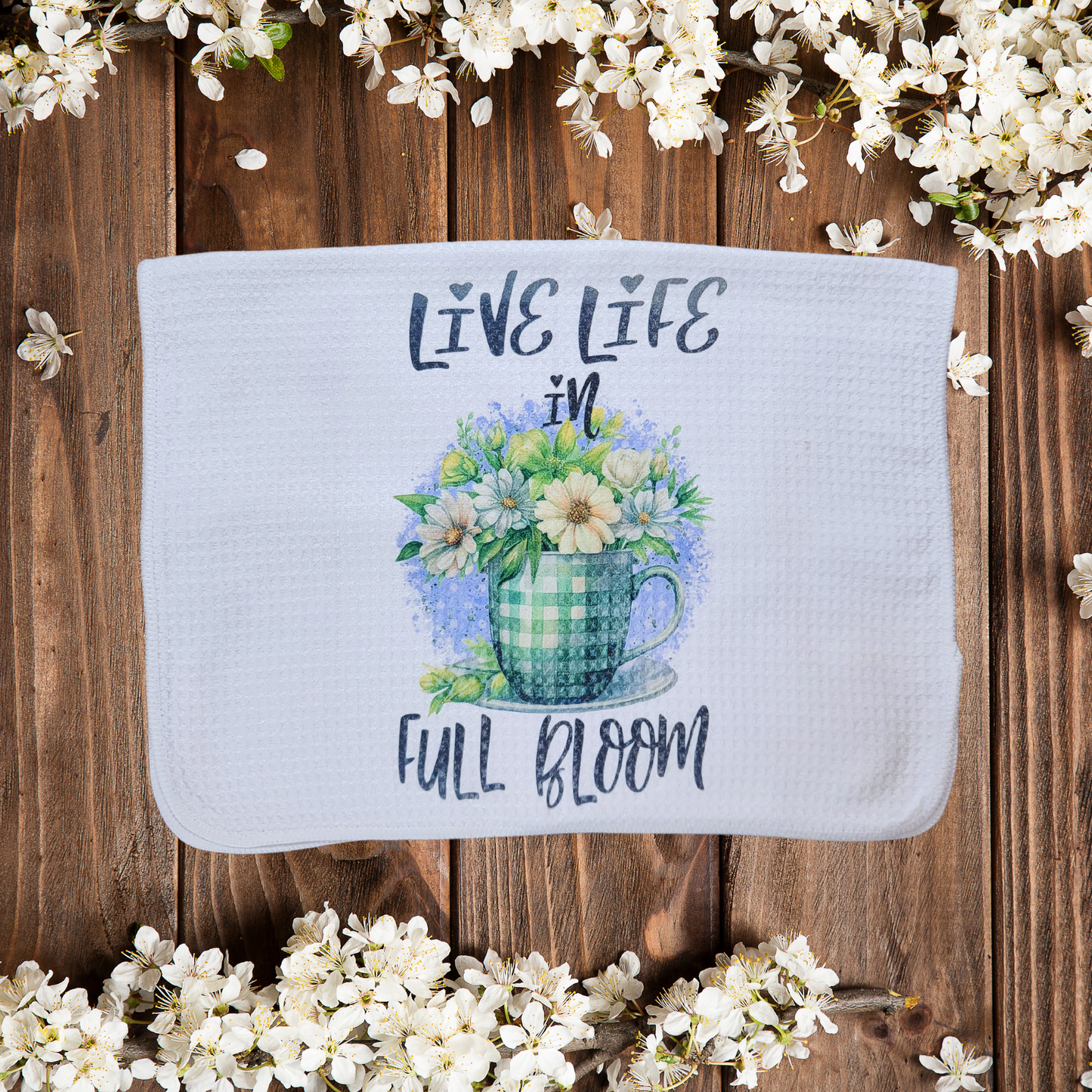 Hello Spring Cup Kitchen Towel