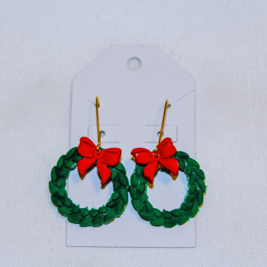 Christmas Wreath Earring