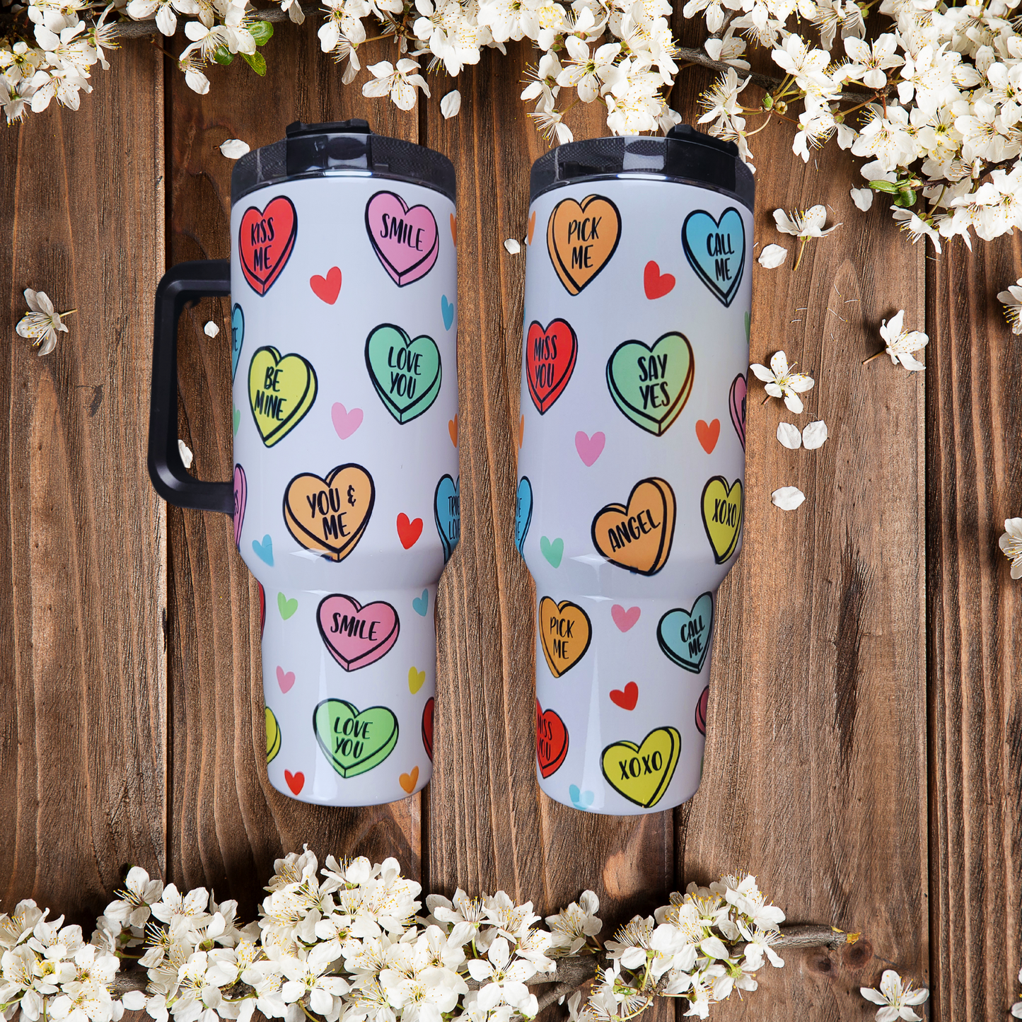 Candy Hearts Tumbler