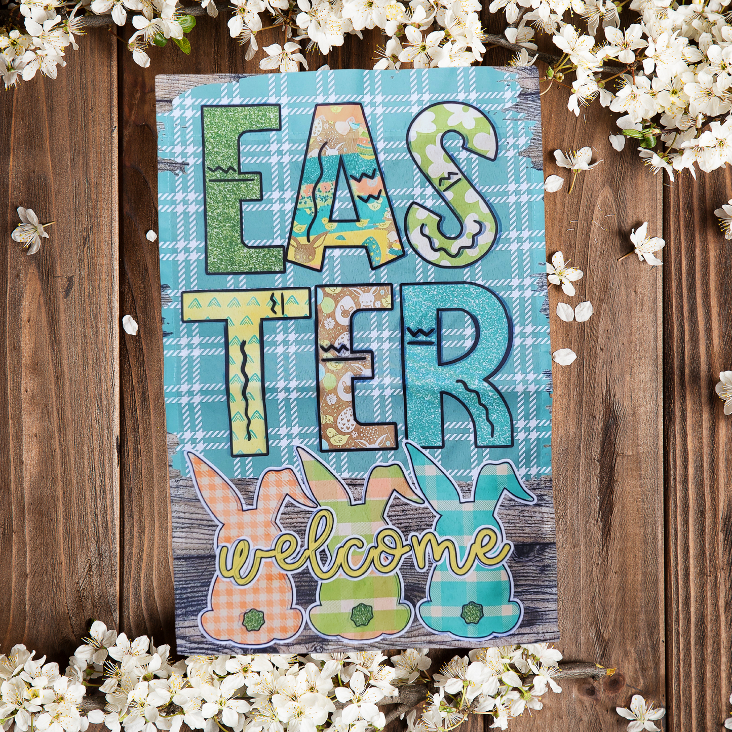 Welcome Easter Garden Flag