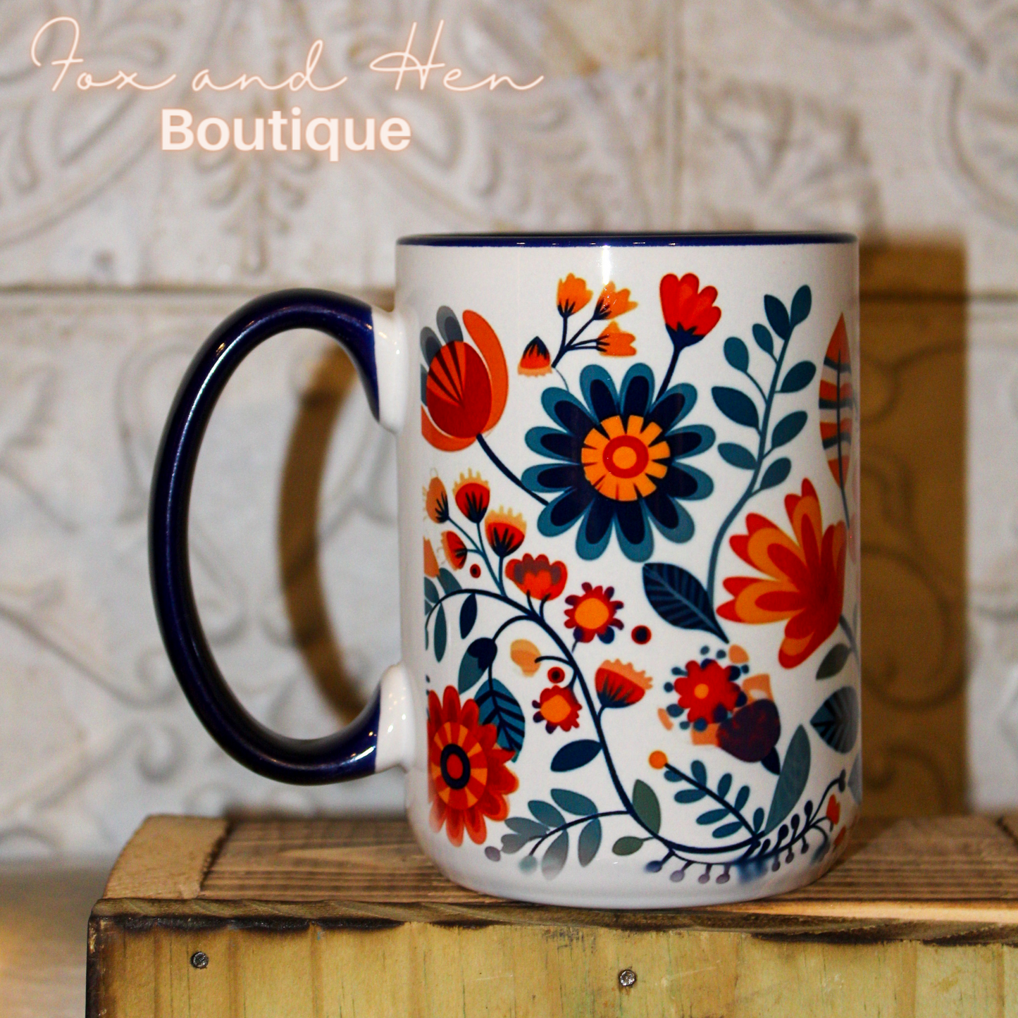 Floral Embellishment Mug