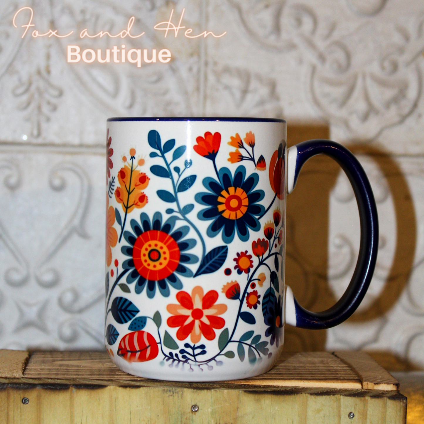 Floral Embellishment Mug