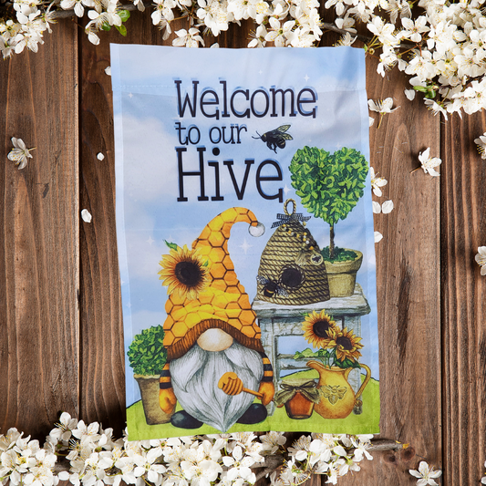 Welcome to the Hive Garden Flag