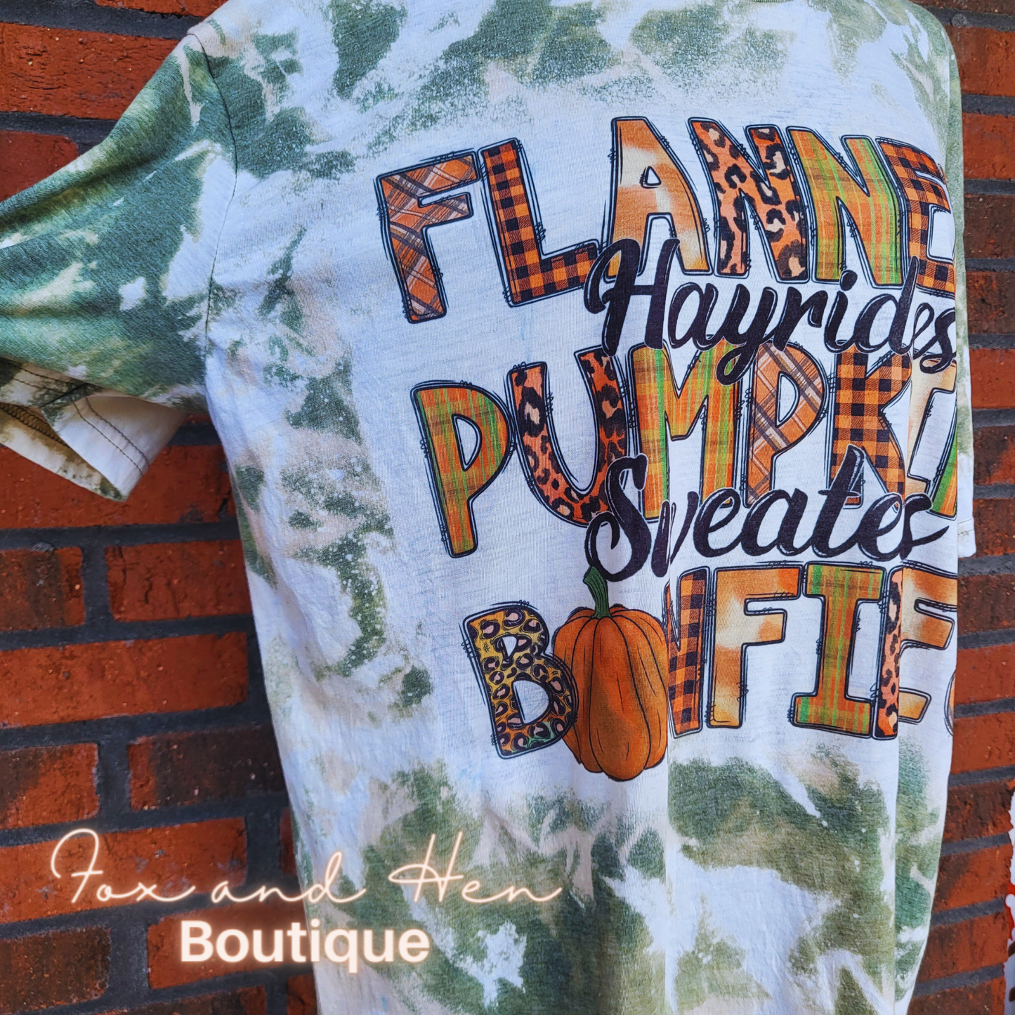 Flannels, Pumpkins, and Bonfires Graphic Tee