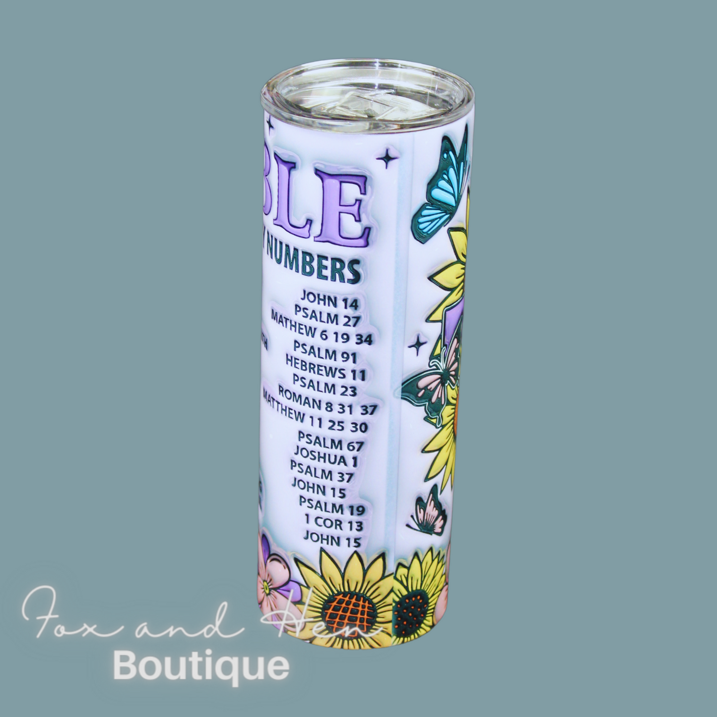 Bible Emergency Numbers Tumbler