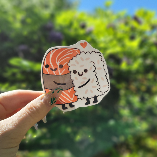 Salmon Love Sticker