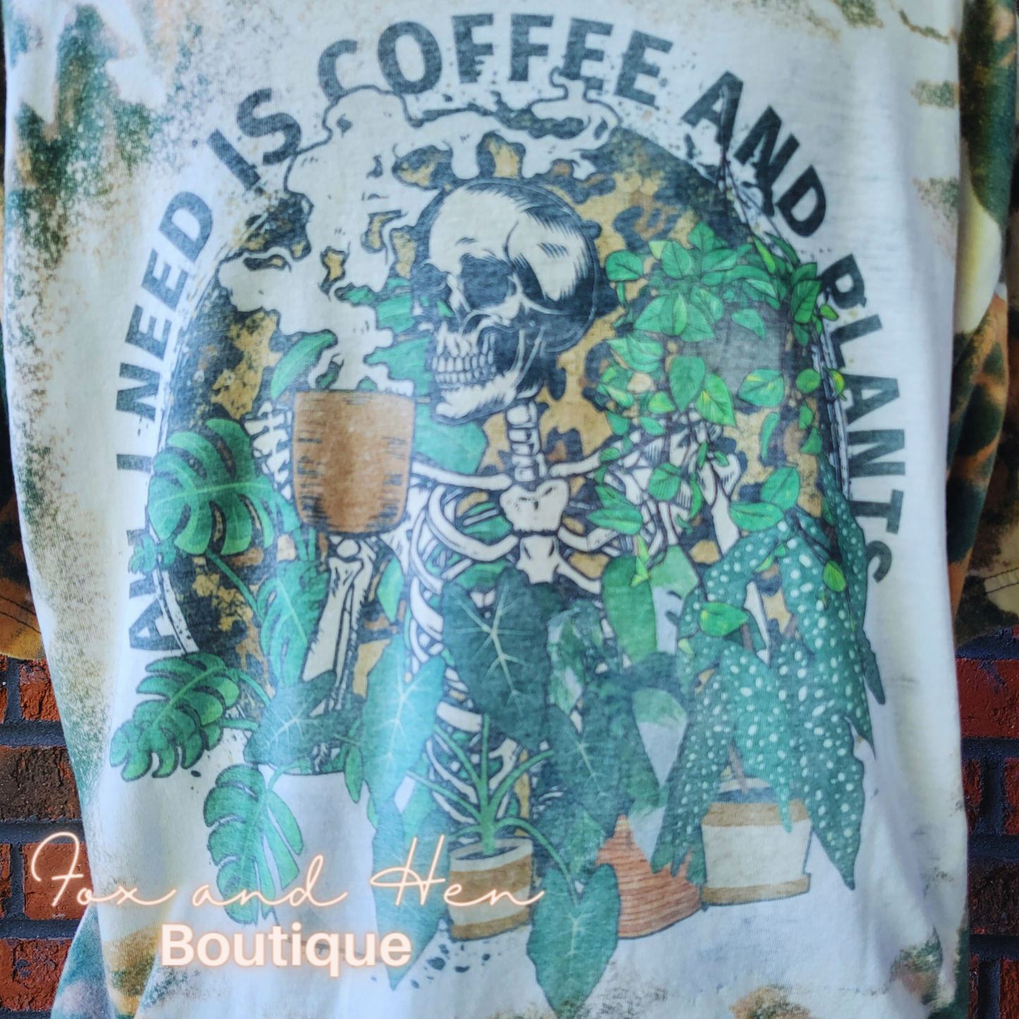 Plants and Coffee Graphic Tee