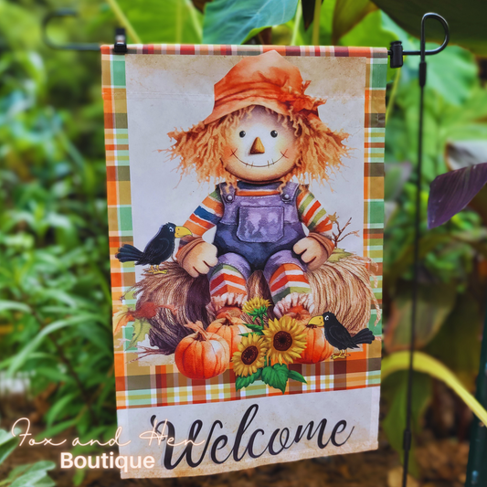 Scarecrow Garden Flag