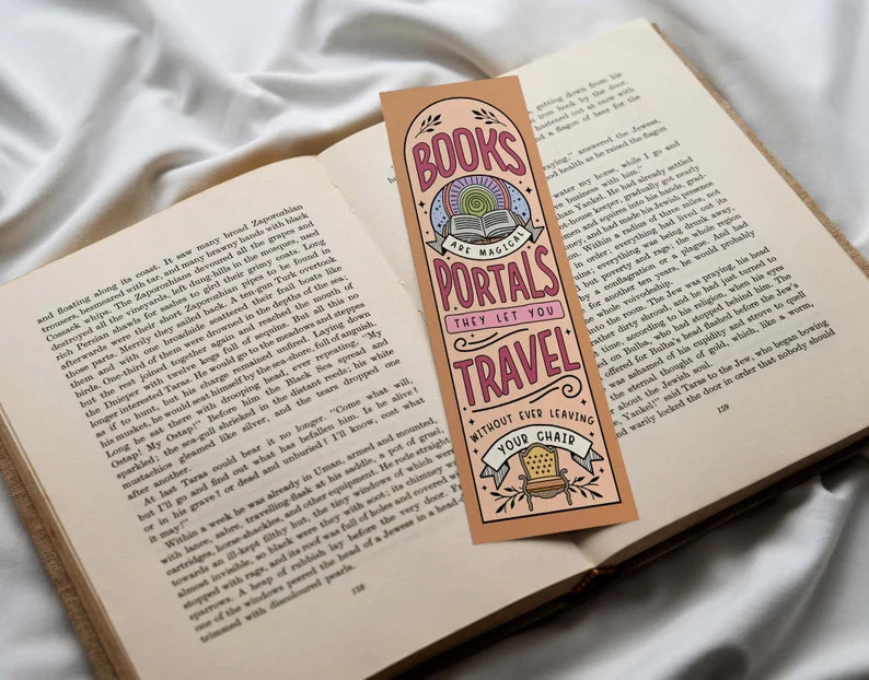 Books Are Portals Bookmark