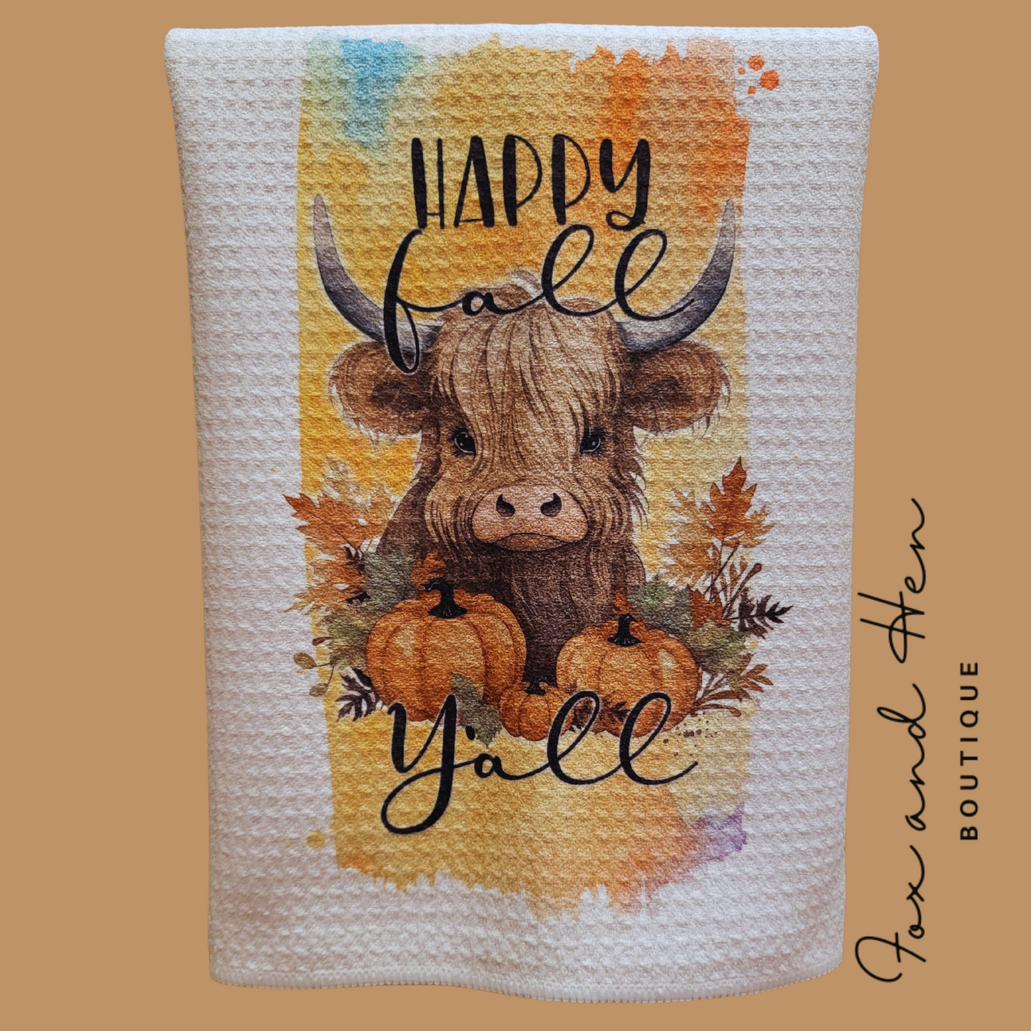 Love Fall Most of All Kitchen Towel